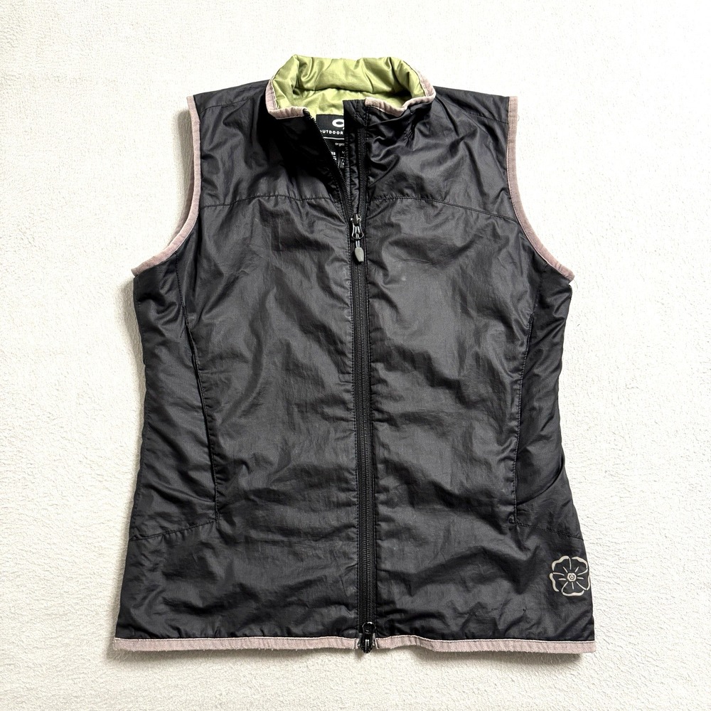 Outdoor Research Vest Womens XS Black Full Zip Primaloft Full Zip Lightweight